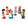 Игрушки принцессы Disney 6 шт Белоснежка Рапунцель Жасмин Белла Ариэль 9 см ПВХ