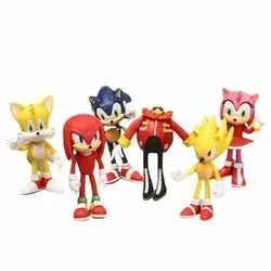 Супер Соник и его друзья Super Sonic набор фигурок 6 шт