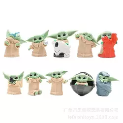 Звездные войны Мандалорец Малыш Йода Star Wars The Mandalorian Baby Yoda 10шт 5-6 см
