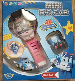 Поли Робокар Robocar Poli часы с мини машинкой детские