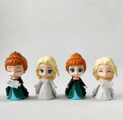 Эльза Анна Дисней Disney princess Frozen 2 игровые наборы для детей 4 шт./компл. ПВХ 10см