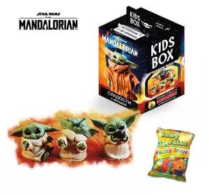 Мандалорец малыш Йода Yoda mandalorian Свитбокс Кидсбокс Kids box мармелад с коллекционной игрушкой