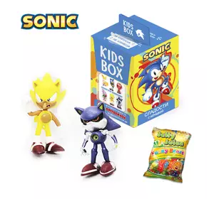 Соник Супер Соник Sonic the Hedgehog Свитбокс sweet box коллекционная фигурка в коробочке c мармеладом KIDS BOX
