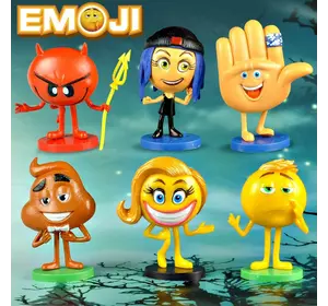 Емоджи Муви Emoji Movei игровой набор 6 фигурок