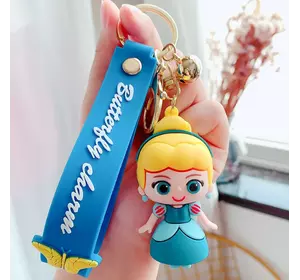 Мультяшный брелок Disney Alice Frozen Алиса Холодное сердце силиконовый брелок держатель для ключей