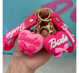 Барби брелок серце Barbie heart, розовый брелок Барби, брелок на рюкзак, ключи, подвеска, женские аксессуары