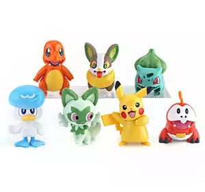 Покемон фигурки набор покемонов Pokemon Пикачу, Бульбазавр 7 шт 6,5-8 см