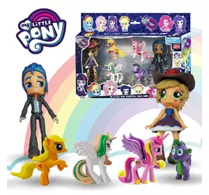 Май литл Пони My Little Pony набор игрушек Пони 6 шт №1 фигурки в блистере