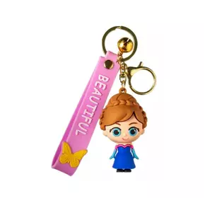 Холодное сердце Frozen брелок Дисней Disney Anna Анна силиконовый брелок, держатель для ключей