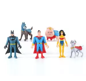 Лига суперпитомцев фигурки Super Hero и Super Pet детский набор игрушек 5,5-9 см 6шт