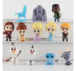 Холодное сердце Frozen набор фигурок пластиковые детские игрушки 12шт 5см